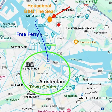 בית הארחה Houseboat With Water Terrace, Free Bikes & Fast Wifi אמסטרדם